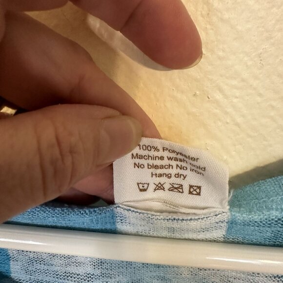 Et Lois Womens Cactus Print Top Shirt Small Blue Multicolor Art to Wear Western - Picture 3 of 8